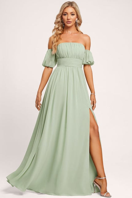 Robe de Soirée Émeraude Légère