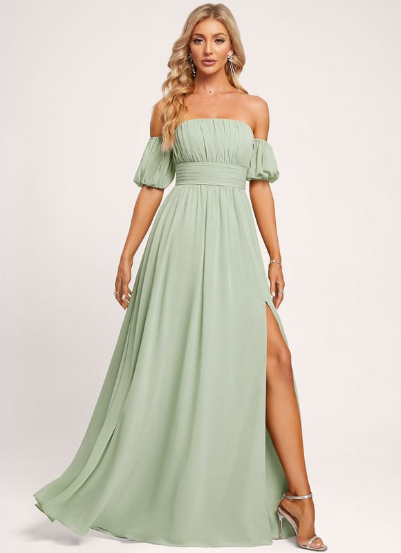 Robe de Soirée Émeraude Légère