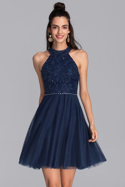 Robe de Soirée Tulle Saphir