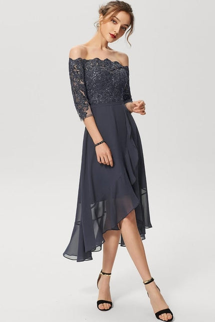 Robe de Soirée Velours Astral - gallery 1