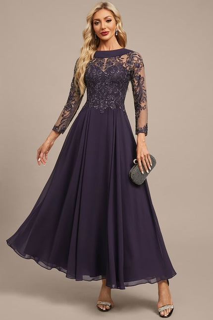 Robe de Soirée Chic Illusion Mousseline