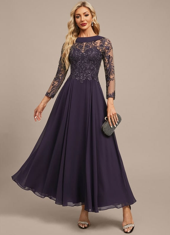 Robe de Soirée Chic Illusion Mousseline