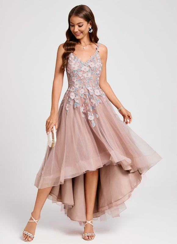 Robe de Soirée Aérienne Florale - gallery 5