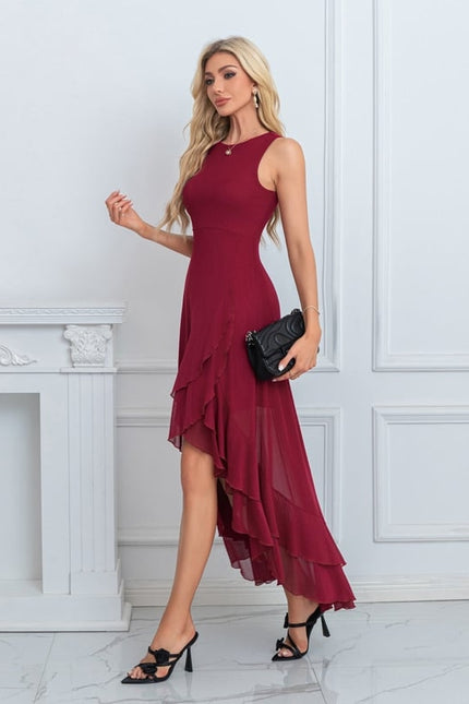 Robe de Soirée Flottante Écarlate - gallery 2
