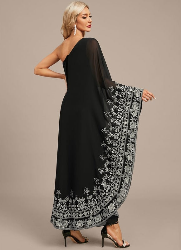 Robe de Soirée Noire Éthérée - gallery 6