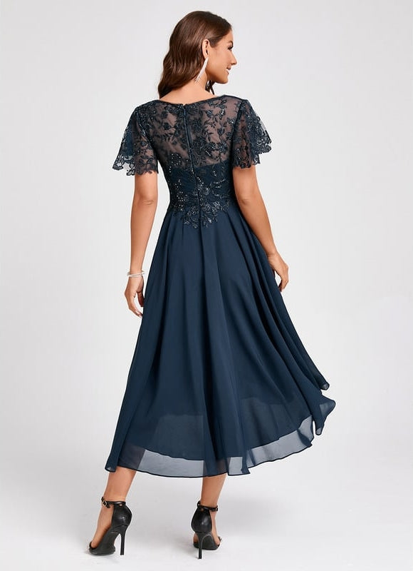 Robe de Soirée Flottante Nuit - gallery 1