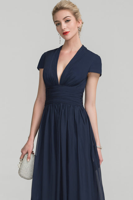 Robe de Soirée Fluide Émeraude - gallery 1