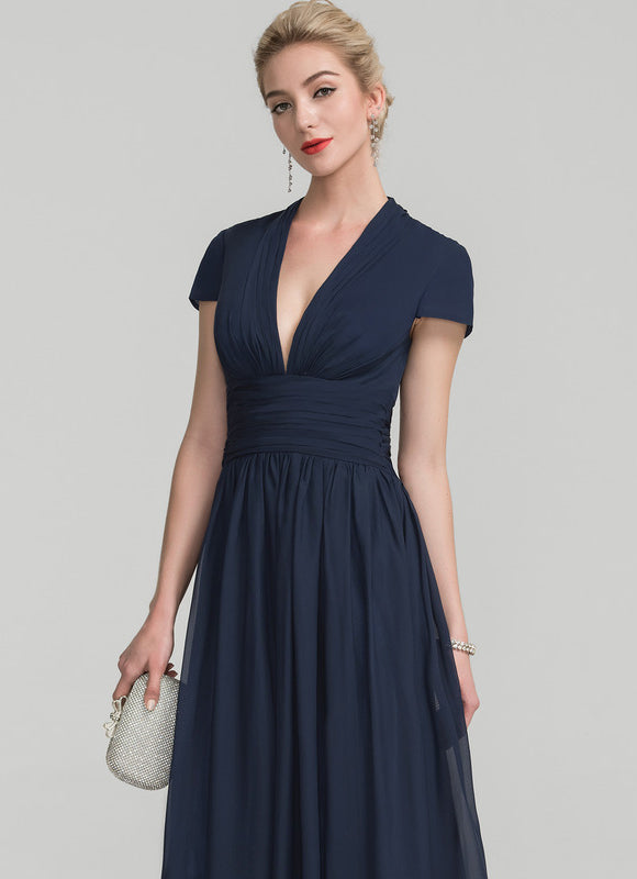 Robe de Soirée Fluide Émeraude - gallery 1