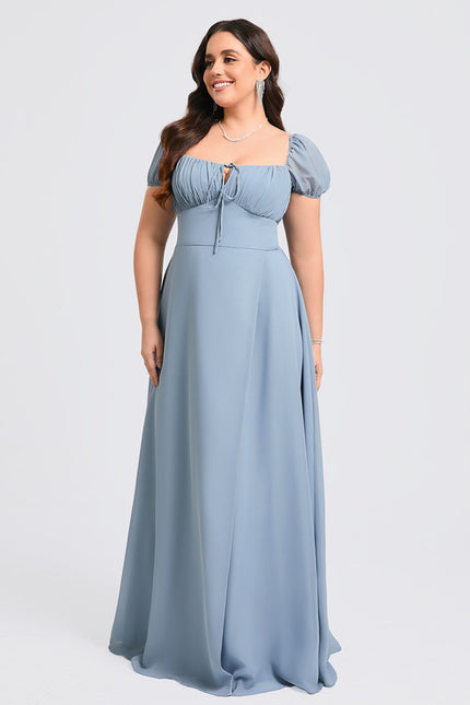 Robe de Soirée Fluide Vert Deau - gallery 8