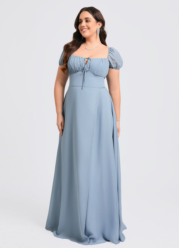 Robe de Soirée Fluide Vert Deau - gallery 8