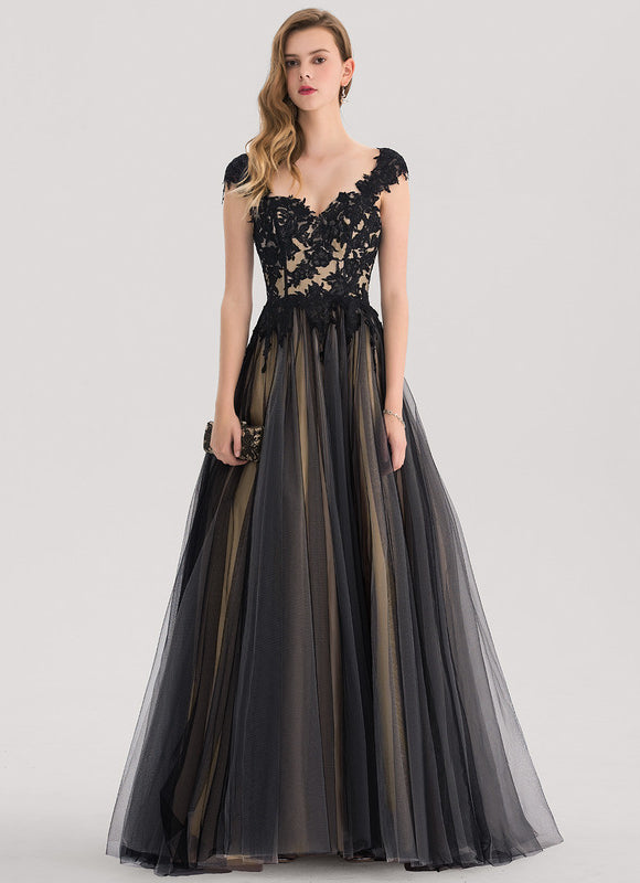 Robe De Soirée Longue Élégante Noir