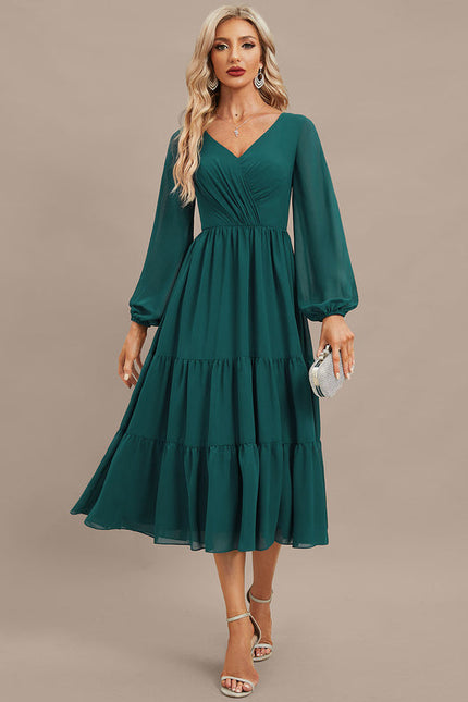 Robe de Soirée Vague Opaline