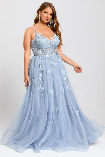 Robe de Soirée Céleste Fleurie - gallery 8