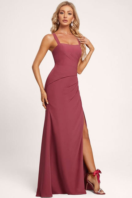 Robe de Soirée Mosaique Satinée - gallery 2