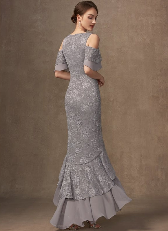 Robe de Soirée Dentelle Flottante - gallery 5