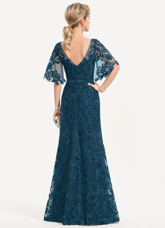 Robe de Soirée Élégance Vague Émeraude - gallery 1