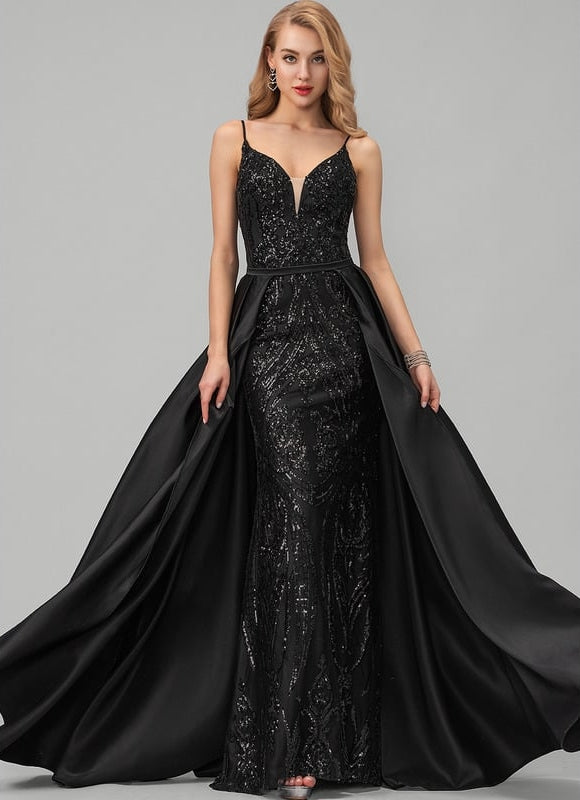 Robe de Soirée Noir Éclat