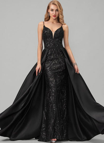 Robe de Soirée Noir Éclat