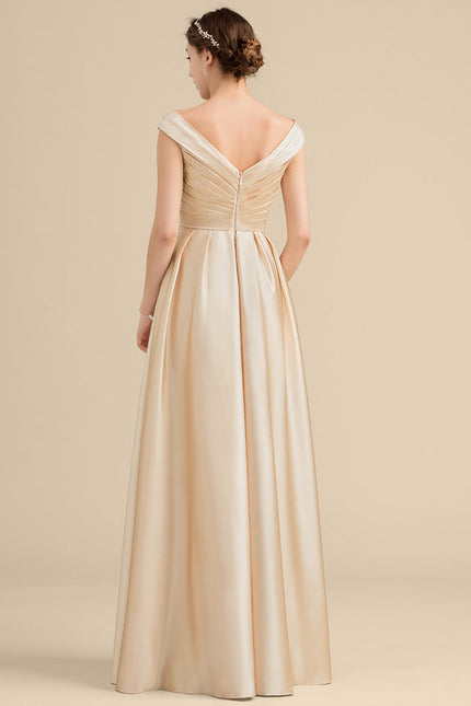 Robe de Soirée Satin Bourgogne - gallery 2