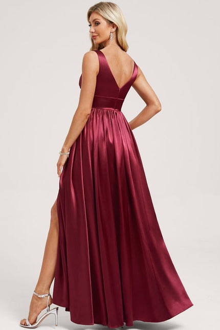Robe de Soirée Dorée Fluide - gallery 4