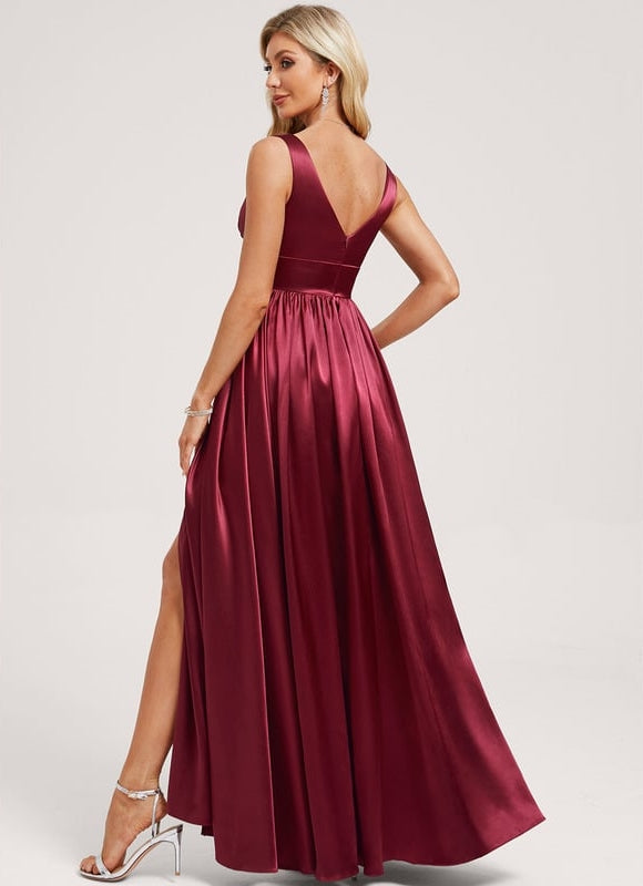 Robe de Soirée Dorée Fluide - gallery 4