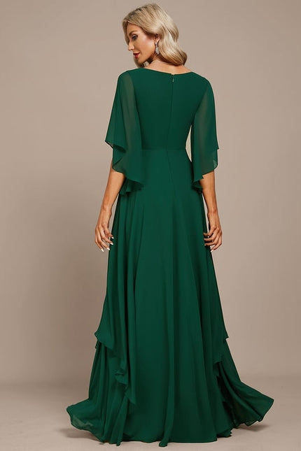 Robe de Soirée Émeraude Flottante - gallery 4