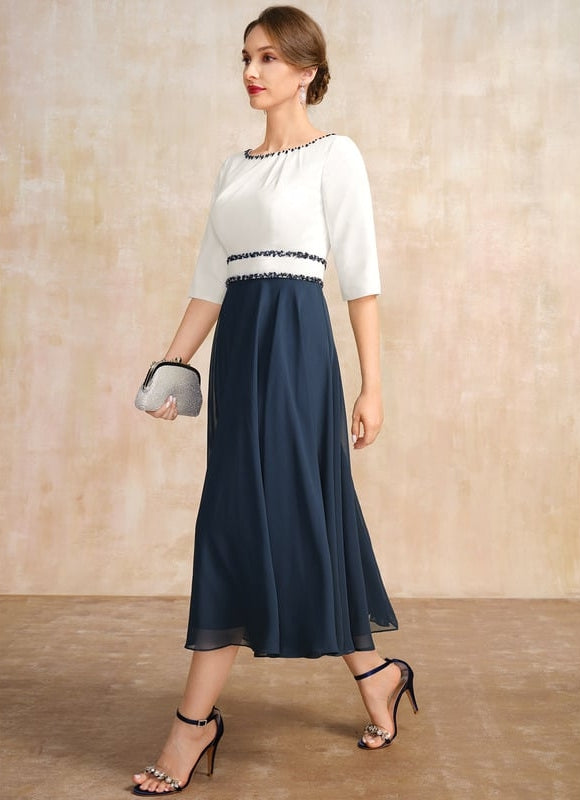 Robe de Soirée Élégance Nautique - gallery 3