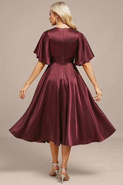 Robe de Soirée Bordeaux Chic - gallery 6