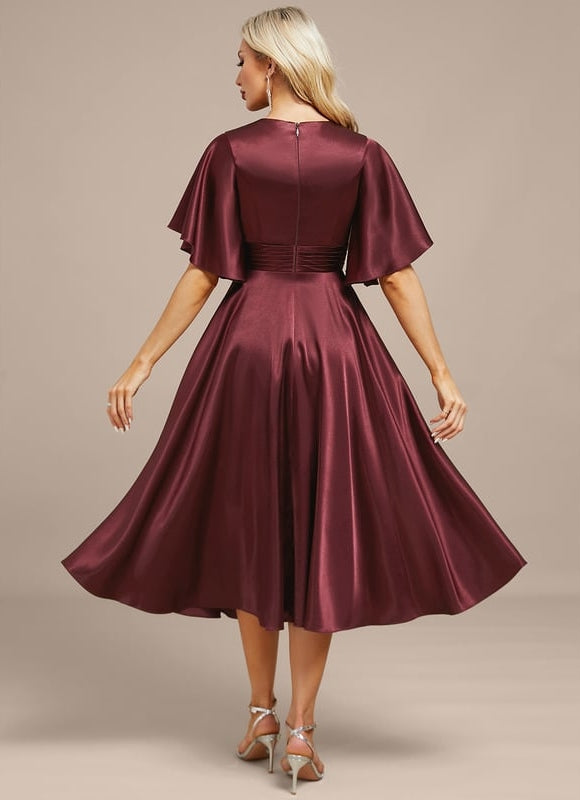 Robe de Soirée Bordeaux Chic - gallery 6
