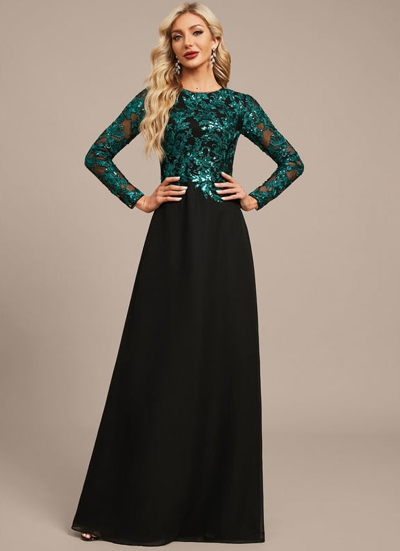 Robe de Soirée Éclat Floral Mystique