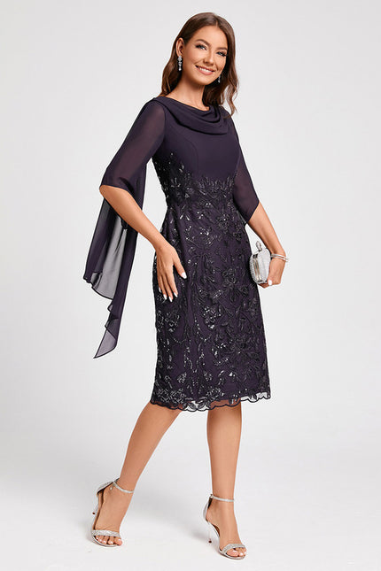 Robe de Soirée Élégance Satinée Nuit