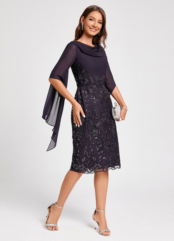 Robe de Soirée Élégance Satinée Nuit