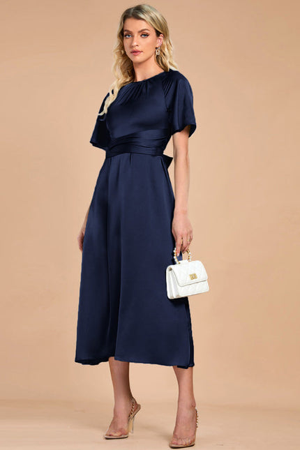 Robe de Soirée Satinée Sage - gallery 9