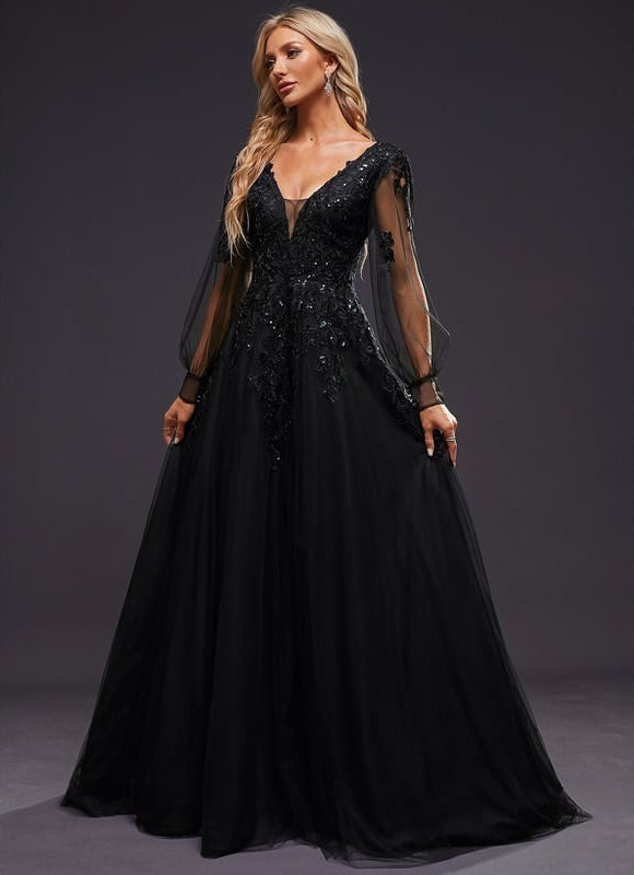 Robe de Soirée Éclat Noir - gallery 8