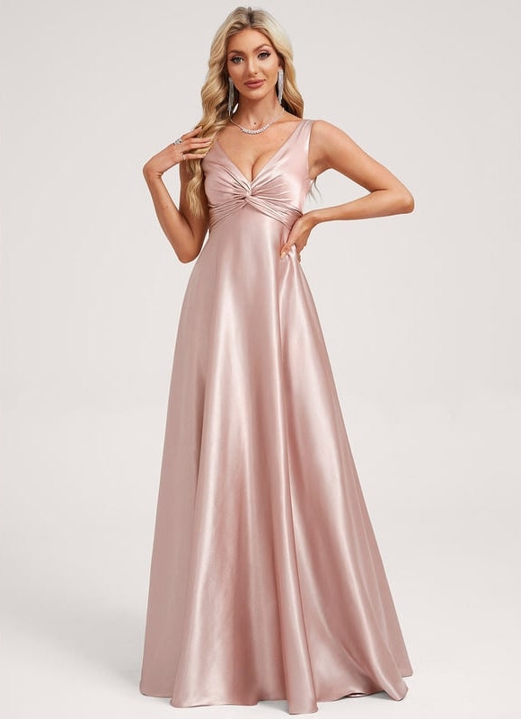 Robe de Soirée Dorée Fluide