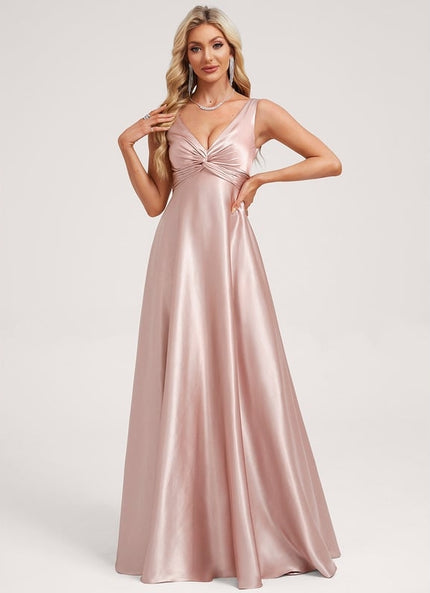 Robe de Soirée Dorée Fluide