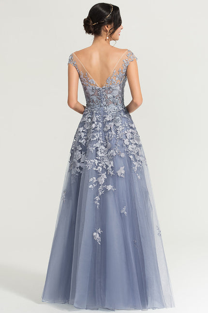 Robe de Soirée Aérienne Azur - gallery 5