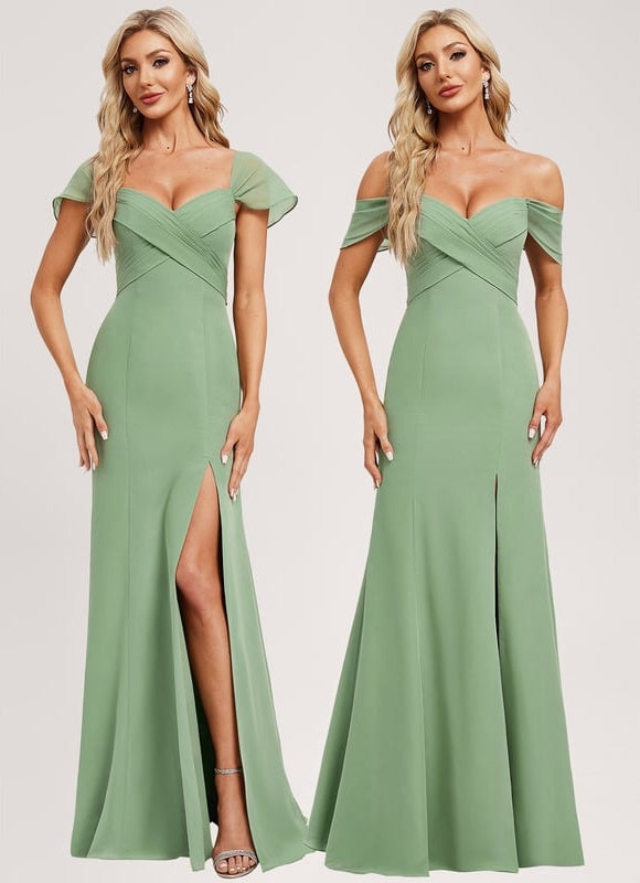 Robe de Soirée Vert Élégance