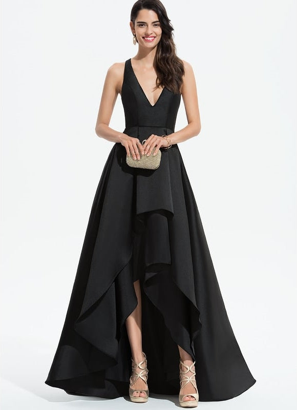 Robe Bustier Noire Longue De Soirée - gallery 2