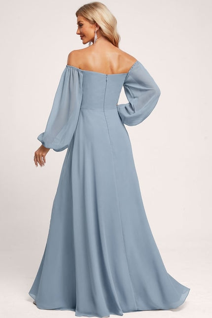 Robe de Soirée Aube Satinée - gallery 6