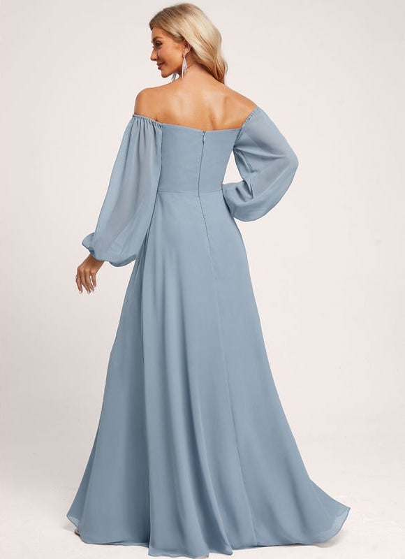 Robe de Soirée Aube Satinée - gallery 6