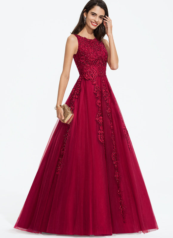Robe de Soirée Cerise Éclatante - gallery 4