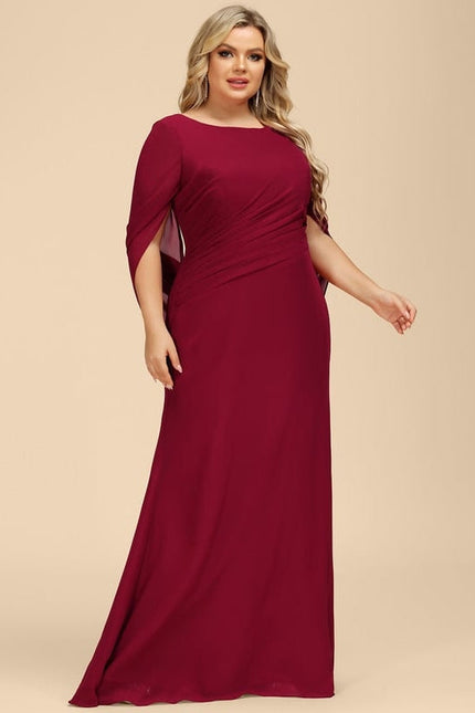 Robe de Soirée Velours Rubis Élégant - gallery 7