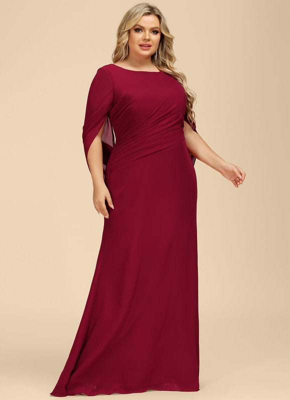 Robe de Soirée Velours Rubis Élégant - gallery 7