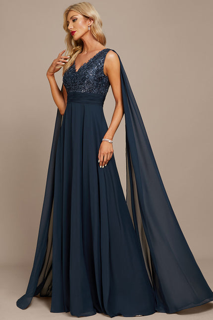 Robe de Soirée Élégance Marine - gallery 1