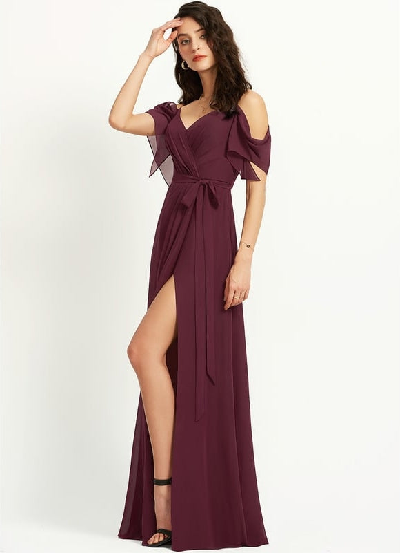 Robe de Soirée Élégance Vigne Pourpre - gallery 3