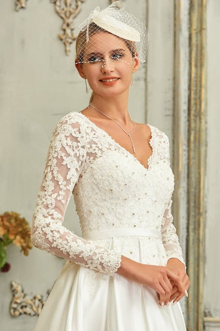 Robe de Soirée Élévée Satinée - gallery 3