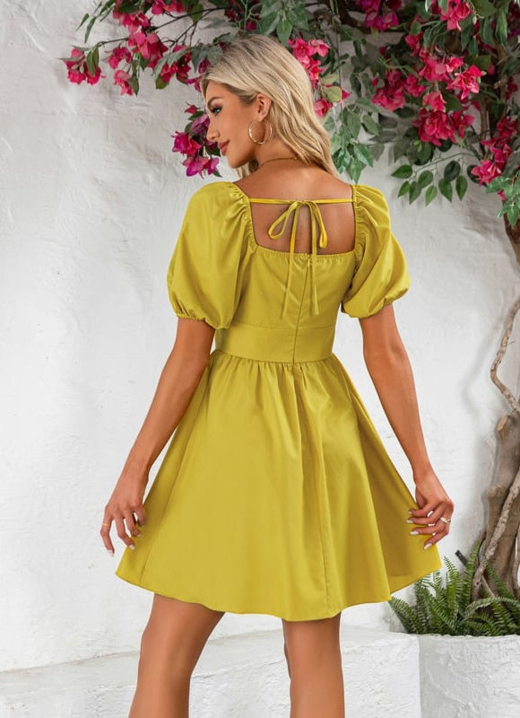 Robe de Soirée Jaune Poudrée - gallery 3