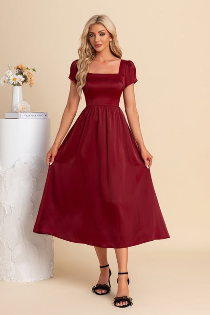 Robe de Soirée Élégance Pourpre Sereine - gallery 2