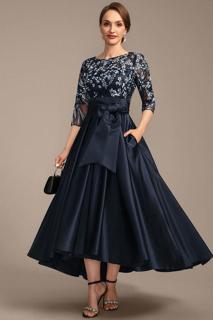 Robe de Soirée Satin Nuit Étoilée - gallery 4